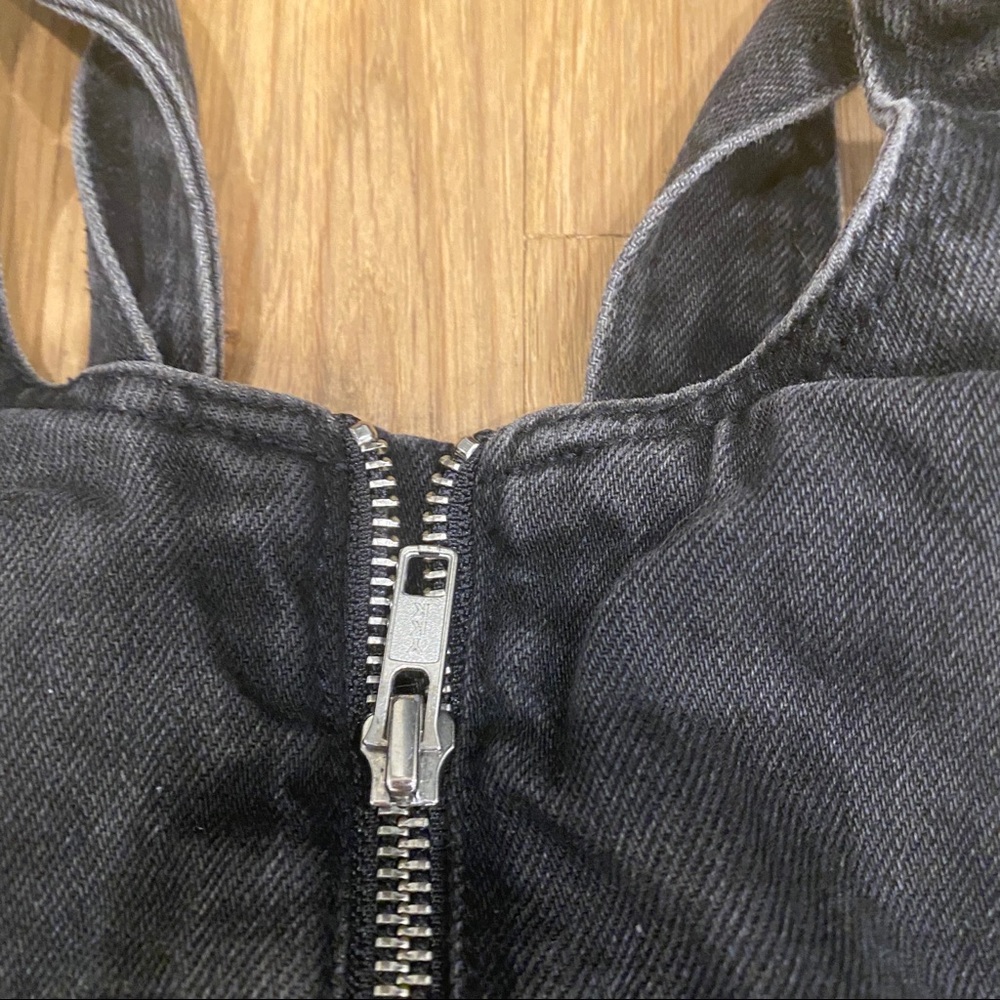 Zara Trafaluc denim black skirt overalls - Picture 4 of 9